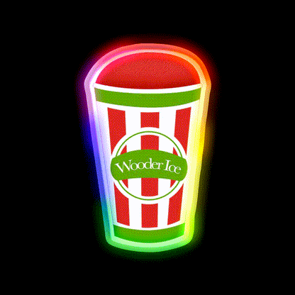 Wooder Ice Snack Food Led Neon Sign Rgb Color - LED neon sign close-up detail