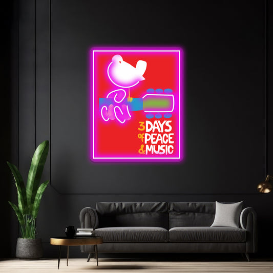 Woodstock Artwork Led Neon Signs