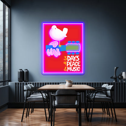 Woodstock Artwork Led Neon Signs