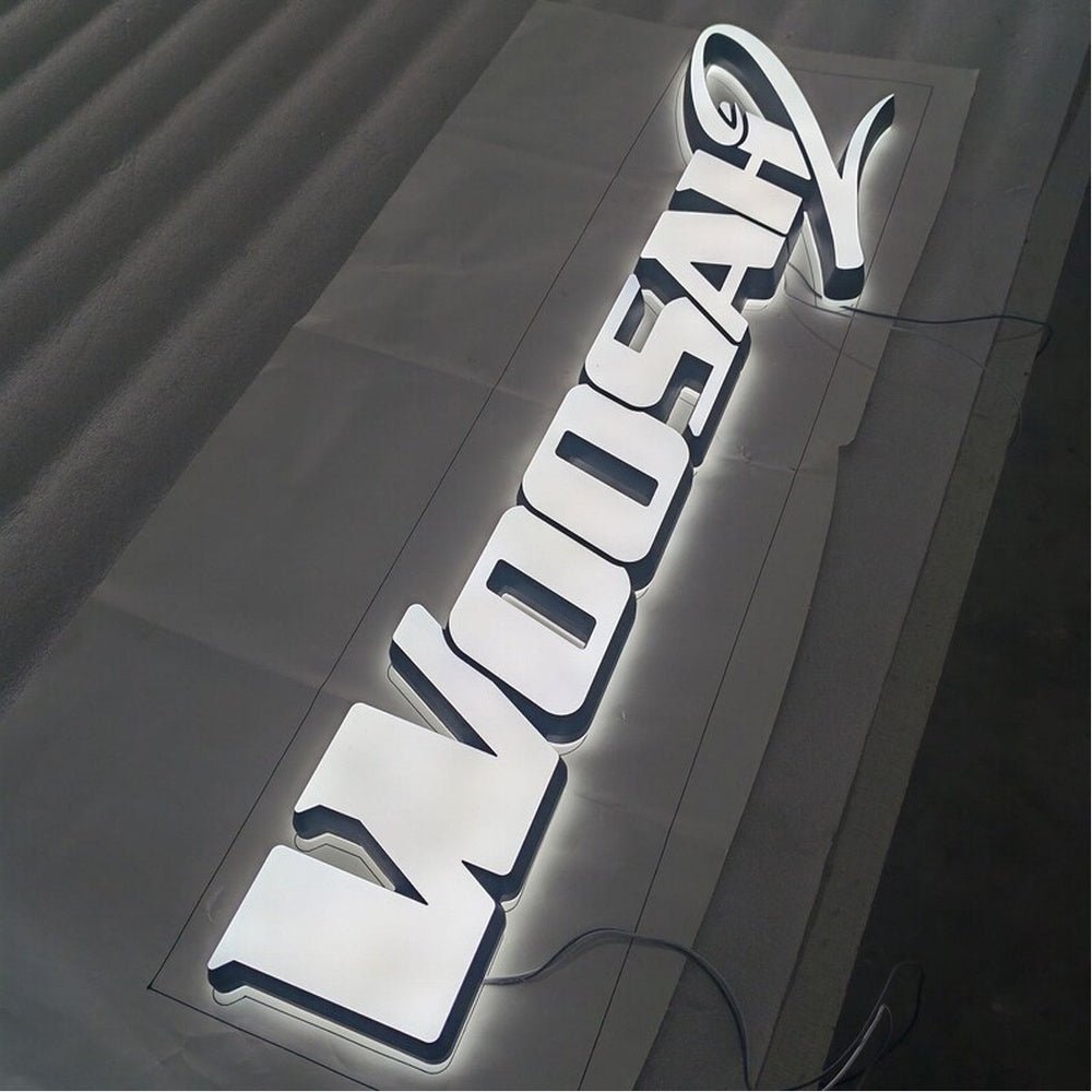 Woosah2 3D Frontlit And Backlit Channel Letter Led Light Sign - Shineneon