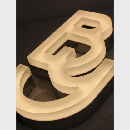 Word By 3D Frontlit And Backlit Channel Letter Led Light Sign - Shineneon