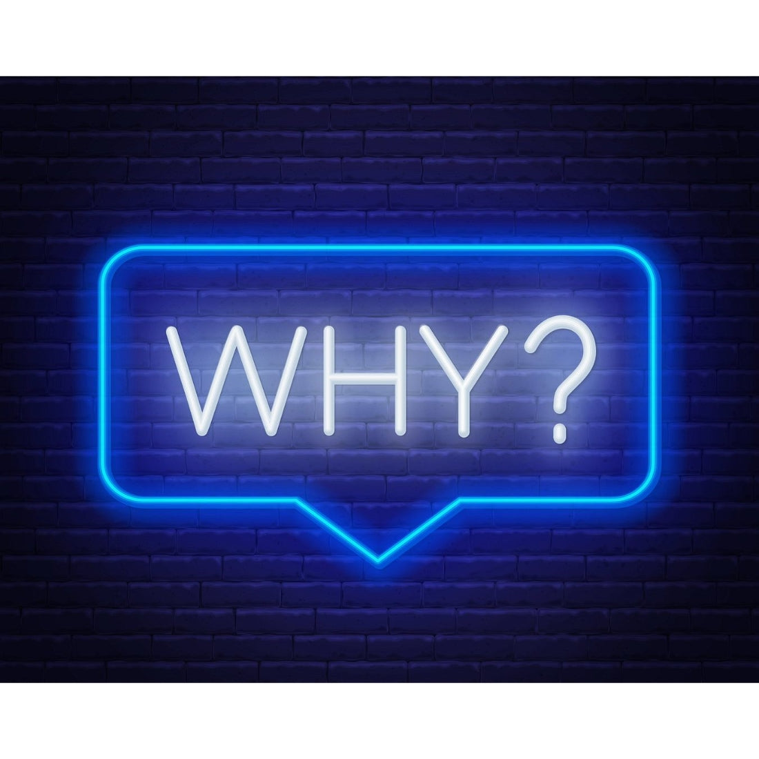 Word Why In Bubble Frame Led Sign Business Neon Sign