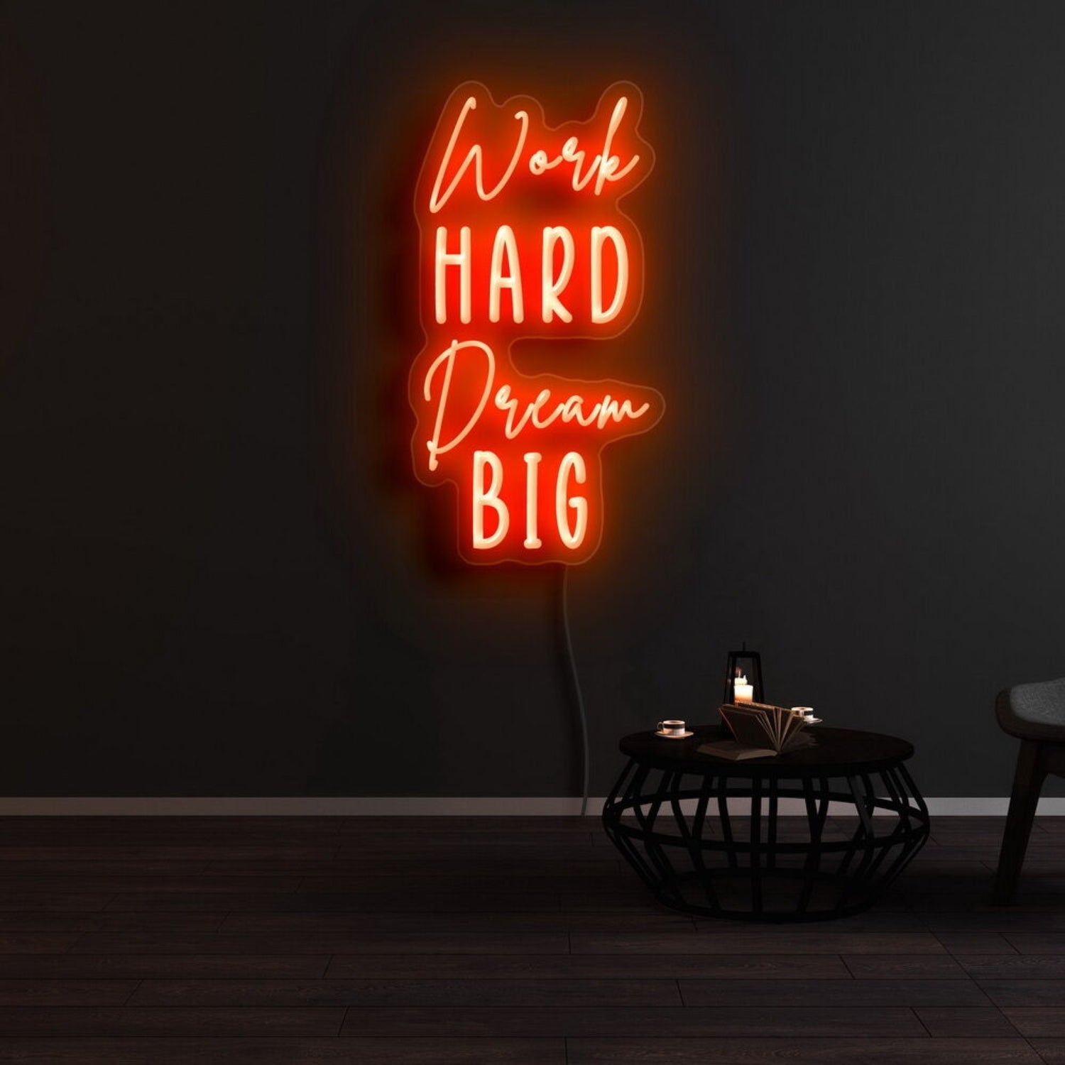 Work Hard Dream Big Led Neon Sign | Shineneon