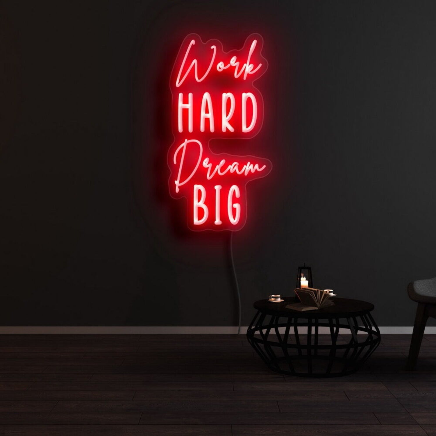 Work Hard Dream Big Led Neon Sign | Shineneon