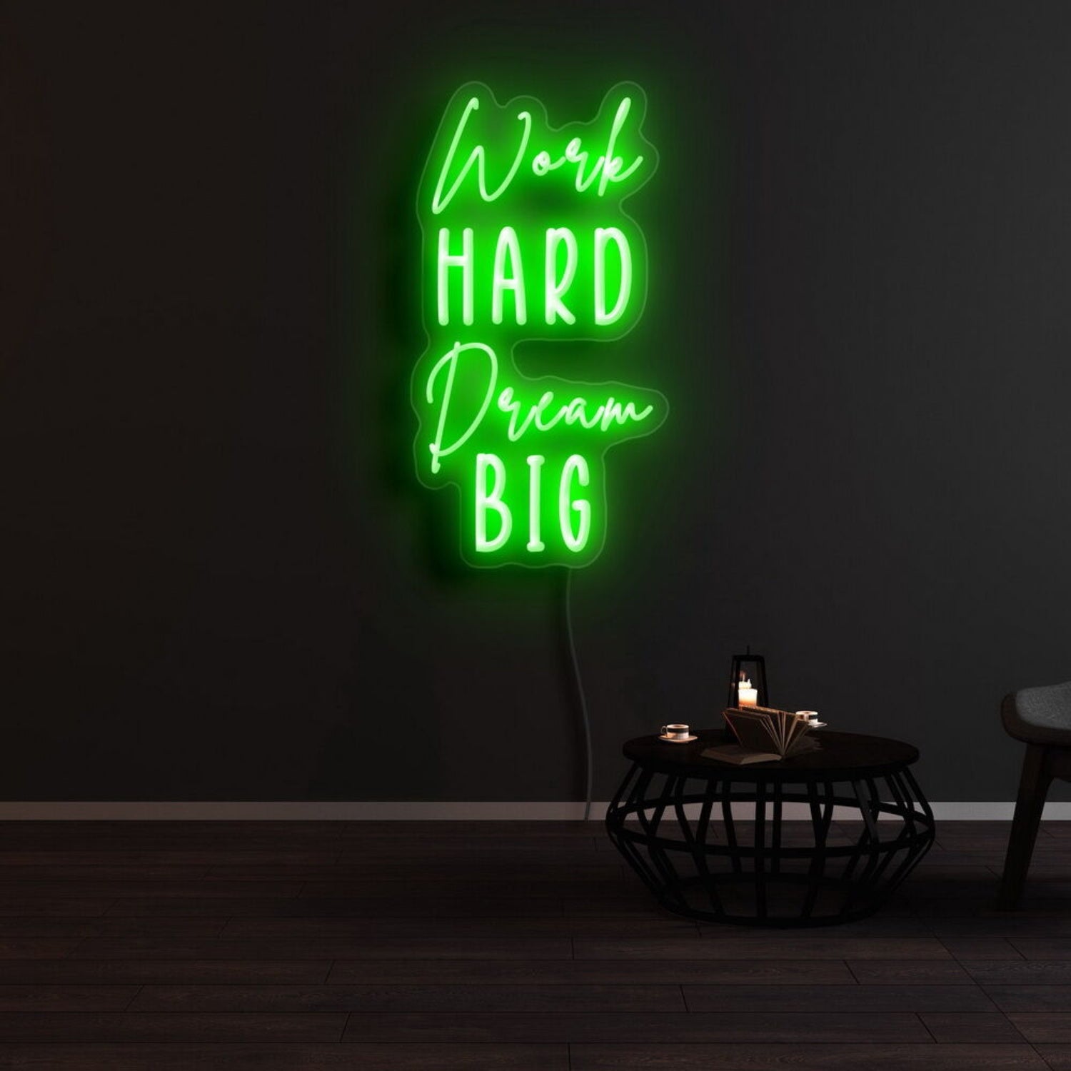 Work Hard Dream Big Led Neon Sign | Shineneon