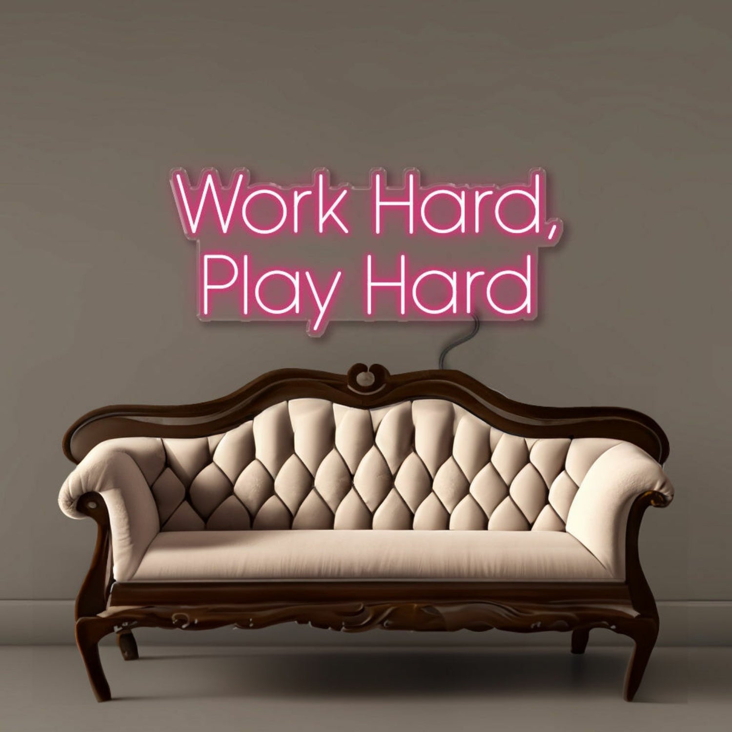 Work Hard Play Hard Led Neon Signs | Shineneon