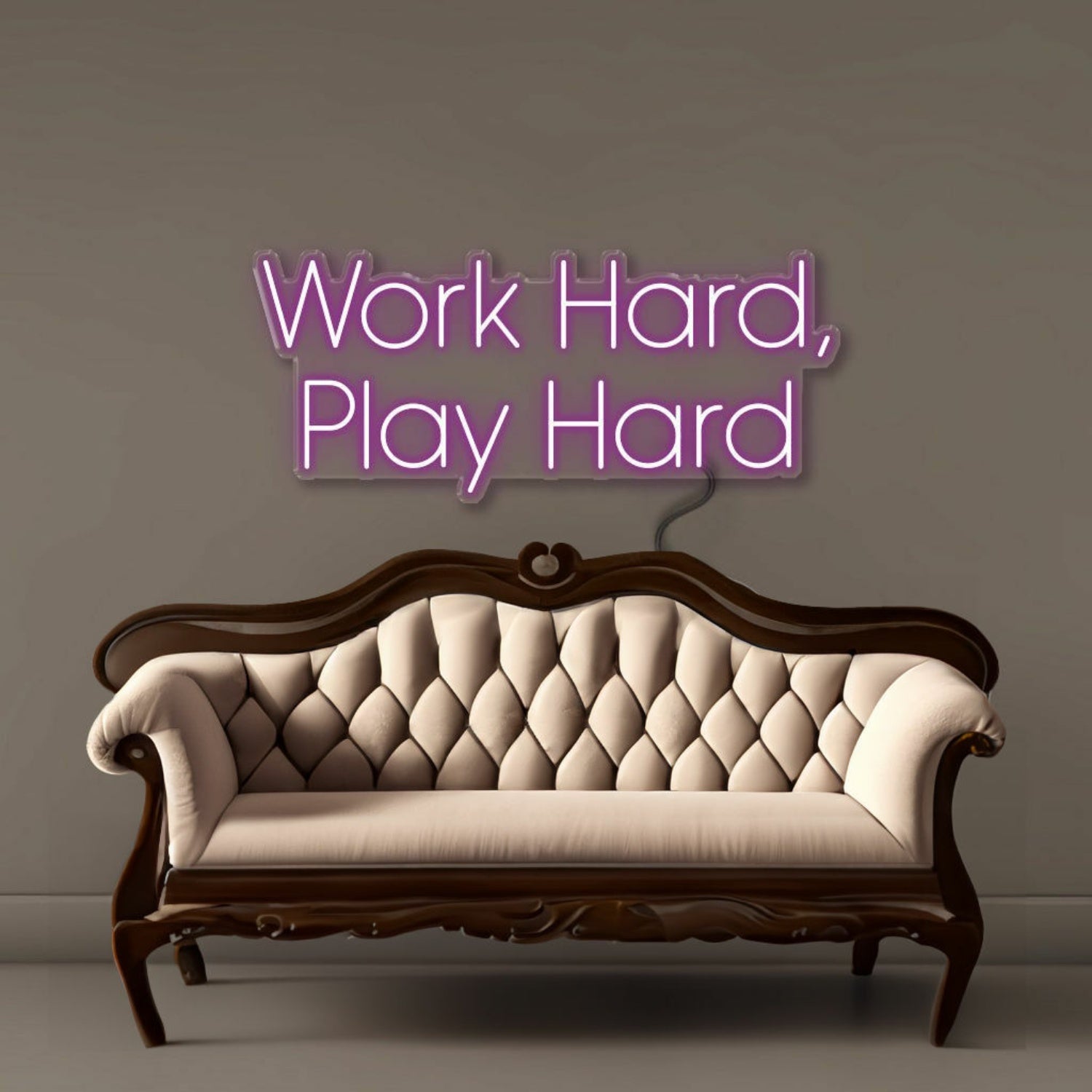 Work Hard Play Hard Led Neon Signs | Shineneon
