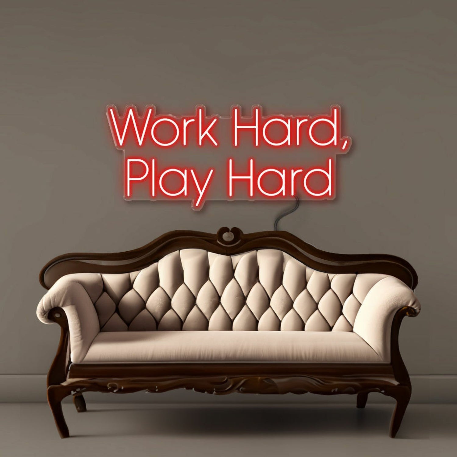Work Hard Play Hard Led Neon Signs | Shineneon