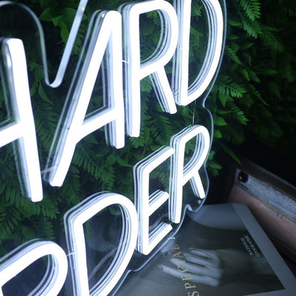 Work Hard Ride Harder White Led Neon Sign | Shineneon