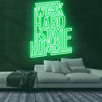 Work Hard Stay Humble Led Neon Sign | Shineneon