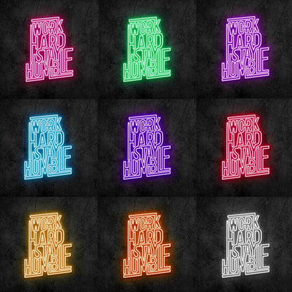 Work Hard Stay Humble Led Neon Sign | Shineneon