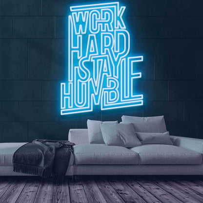 Work Hard Stay Humble Led Neon Sign | Shineneon