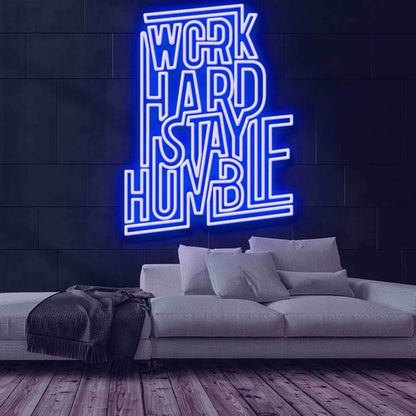 Work Hard Stay Humble Led Neon Sign | Shineneon