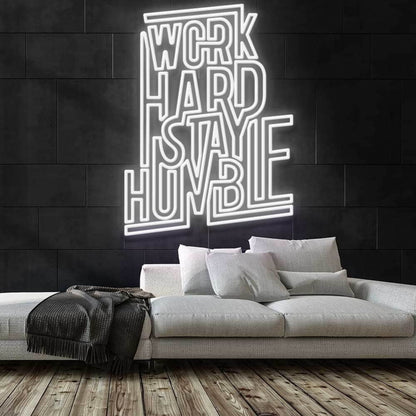 Work Hard Stay Humble Led Neon Sign | Shineneon