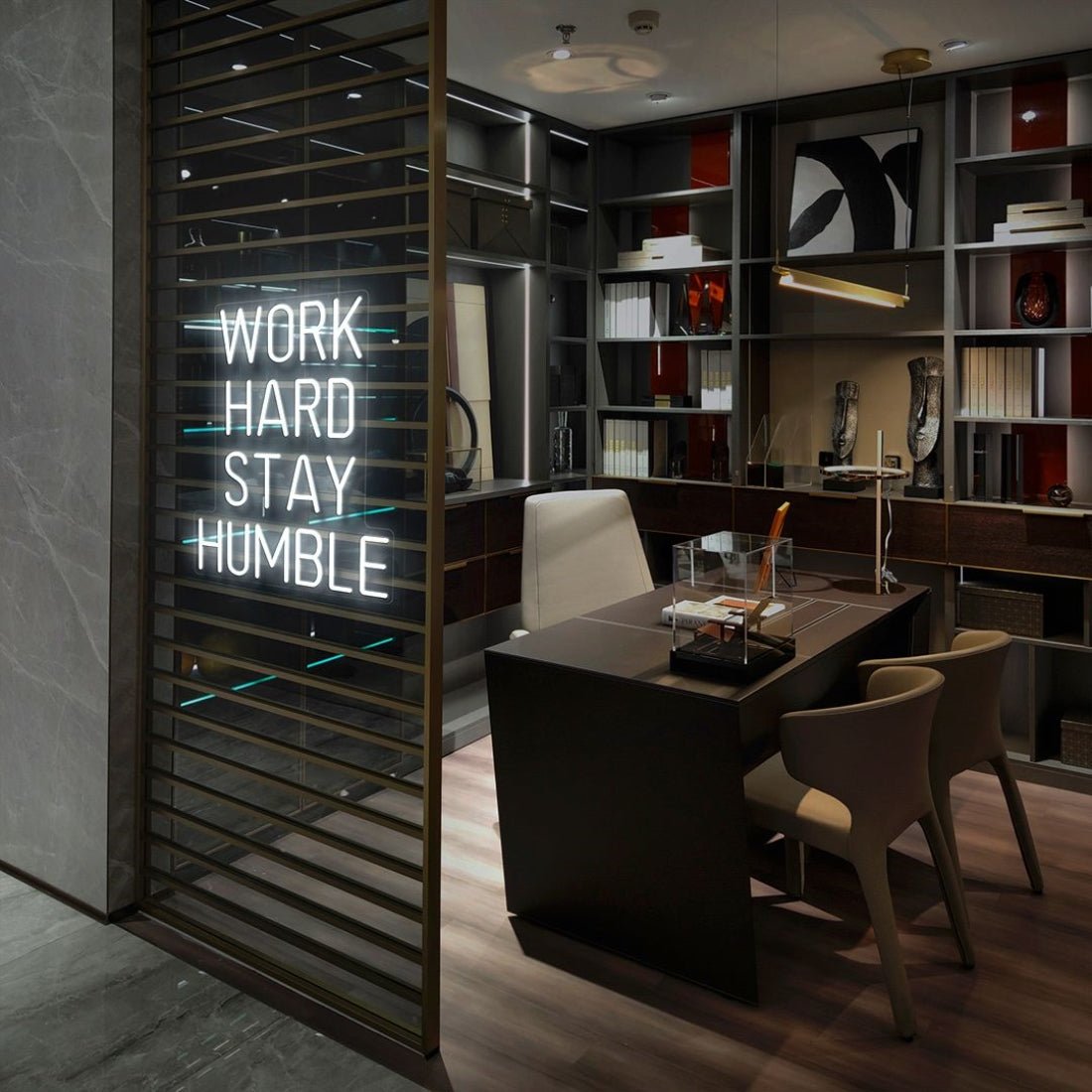 Work Hard Stay Humble Led Sign Business Neon Sign - Shineneon