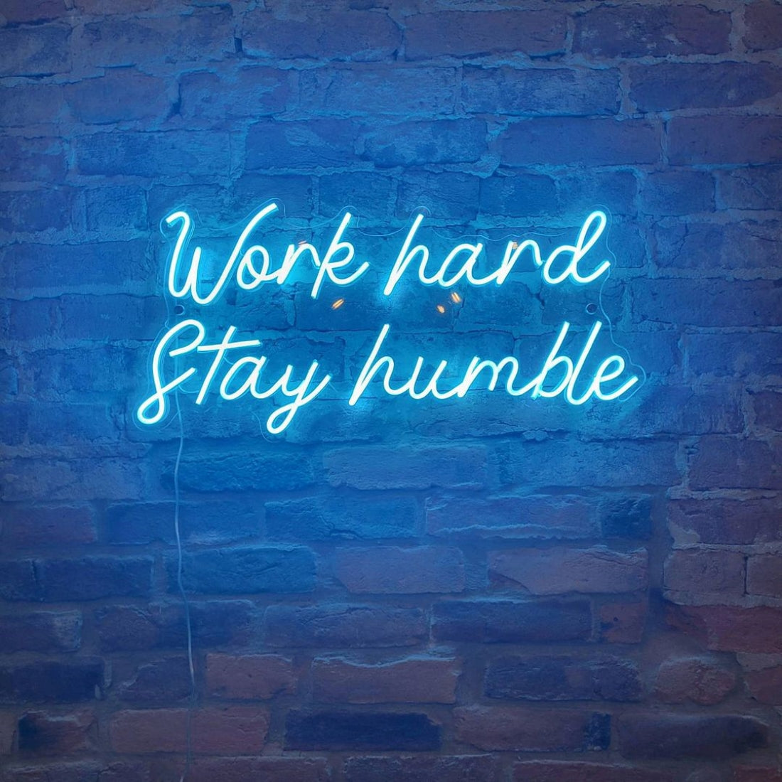 Work Hard Stay Humble Led Sign Business Neon Sign Wall Decor