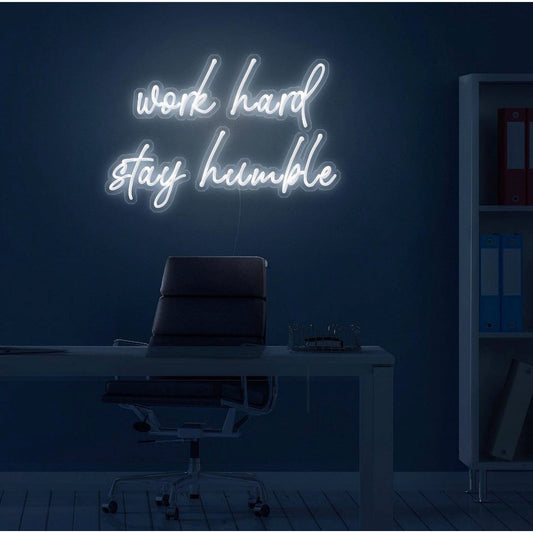 Work Hard Stay Humble Led Sign Business Neon Signs