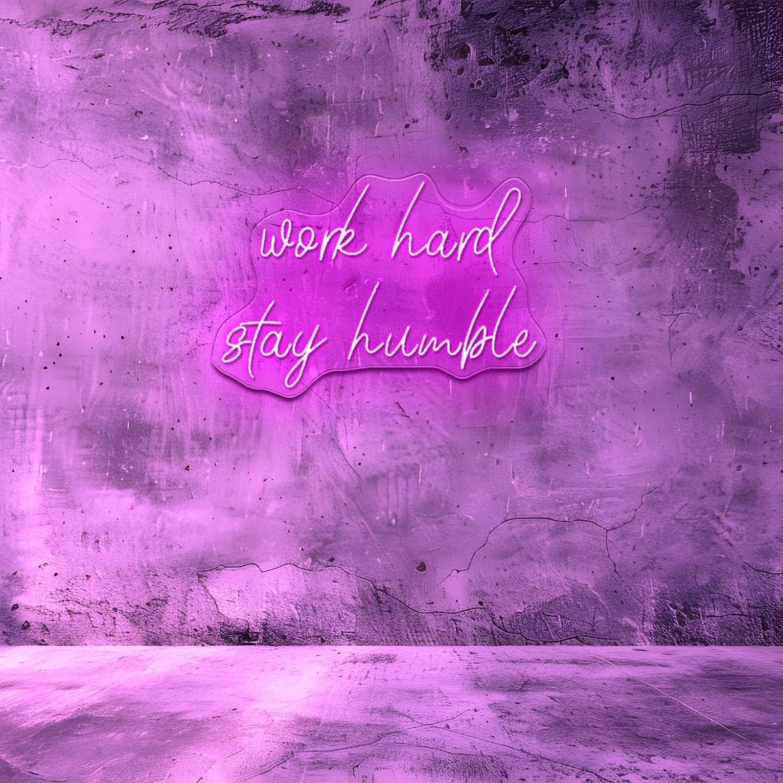 Work Hard Stay Humble Neon Sign Customised Signs - Shineneon
