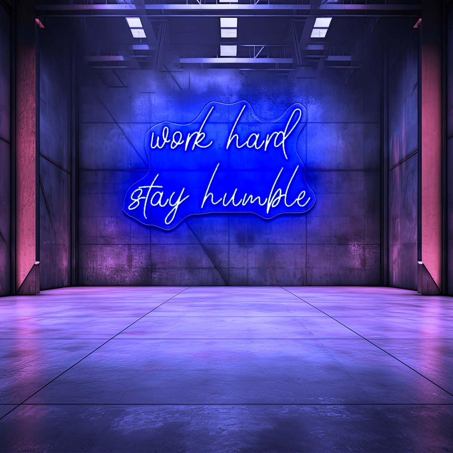 Work Hard Stay Humble Neon Sign Customised Signs