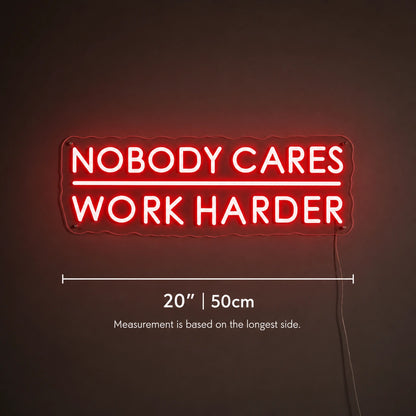 Work Harder Gym Neon Sign LED Neon Sign size image