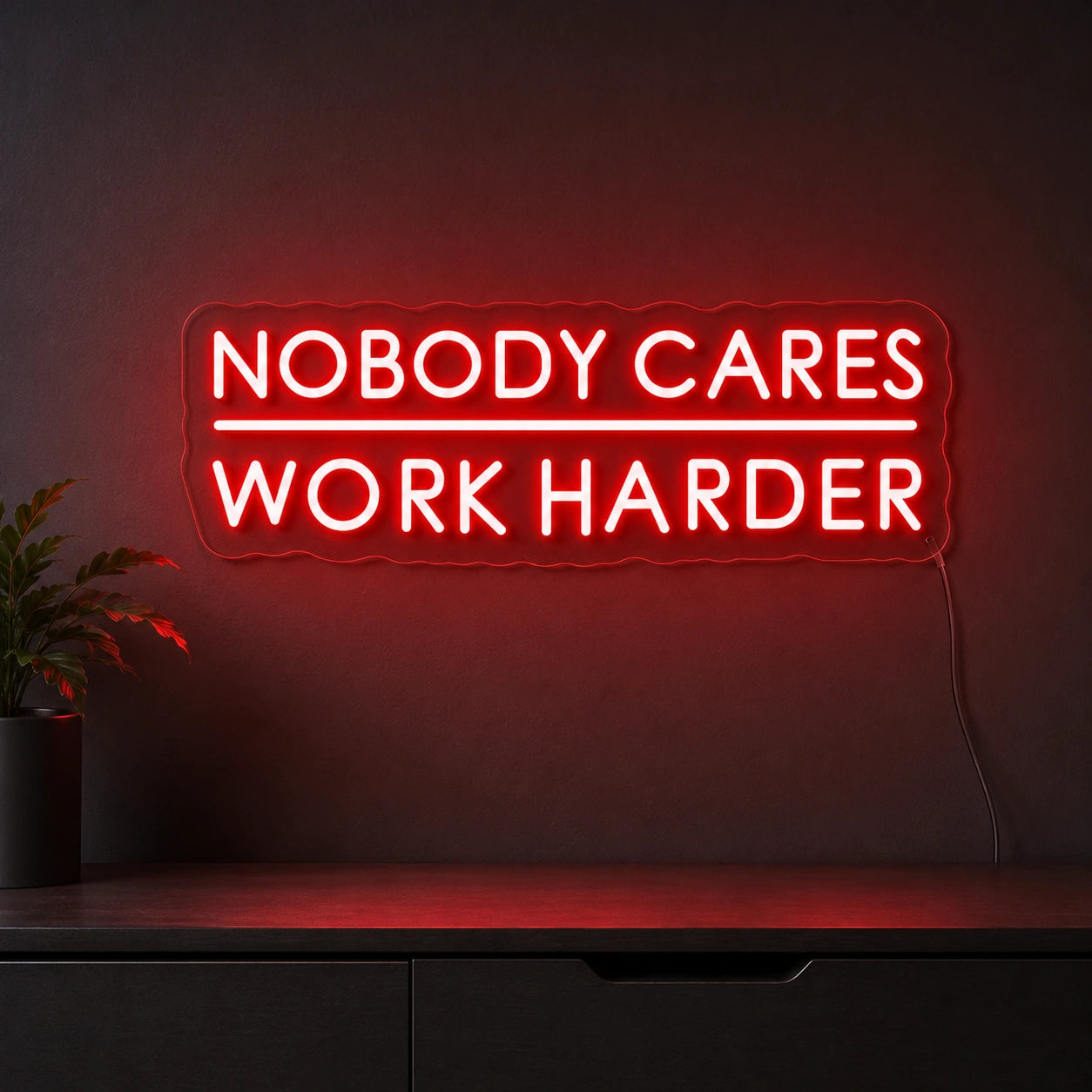 Work Harder Gym Neon Sign LED Neon Sign main product image