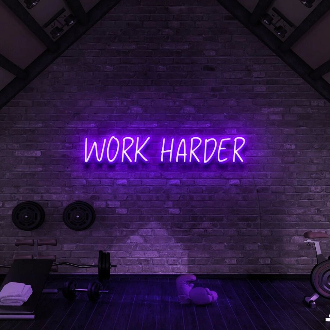 Work Harder Led Sign Business Neon Sign - Shineneon
