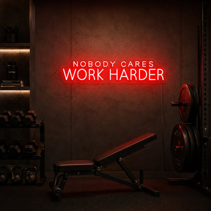 Work Harder Neon Sign LED Neon Sign high-converting product image