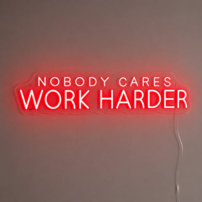 Work Harder Neon Sign LED Neon Sign main product image
