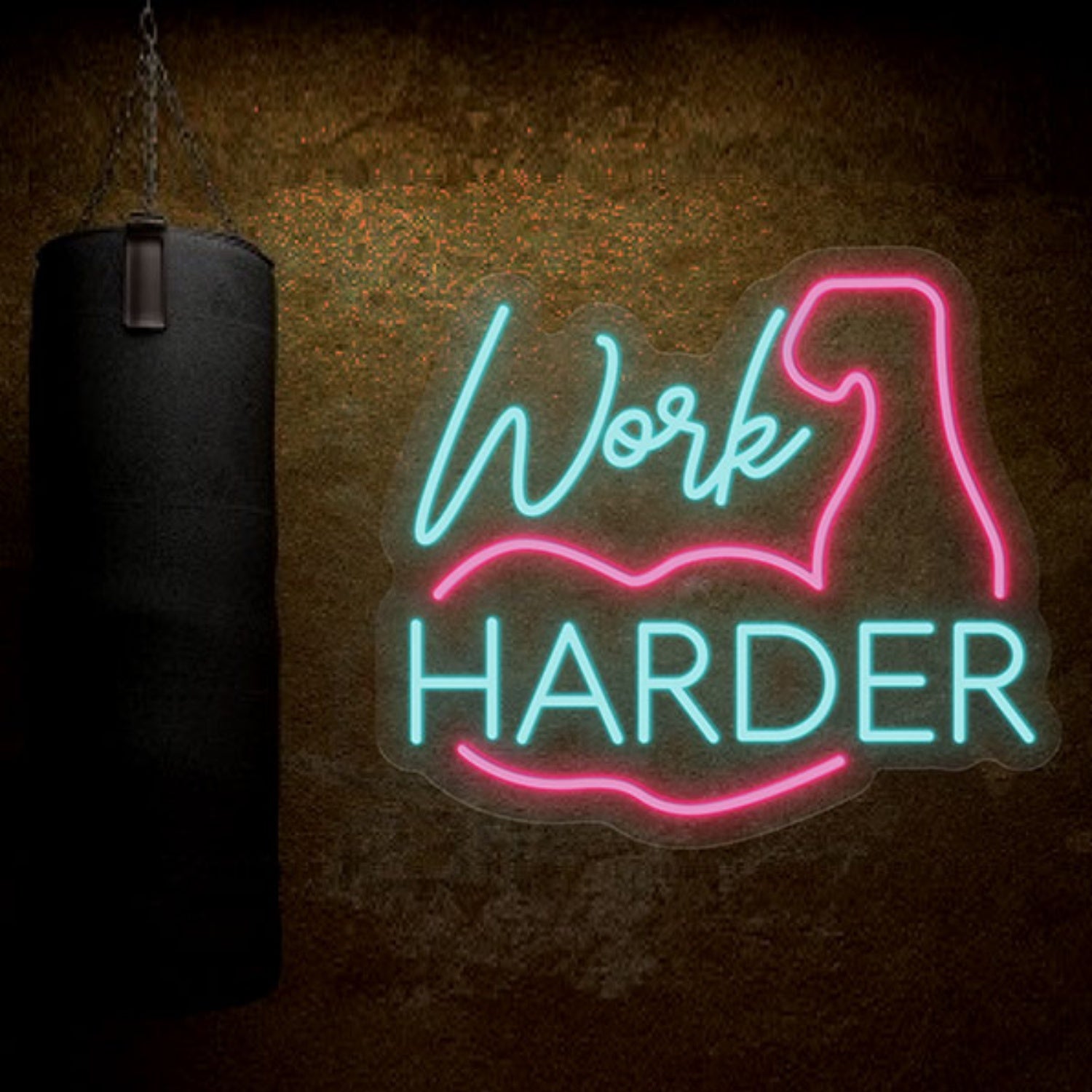 Work Harder Neon Wall Art | Shineneon