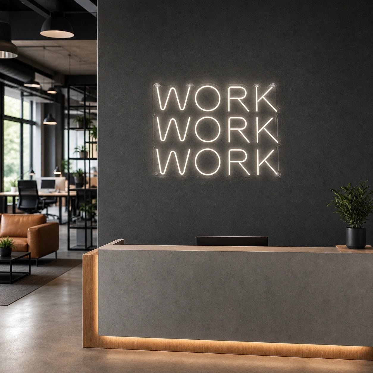 Work LED Neon Sign - Shineneon