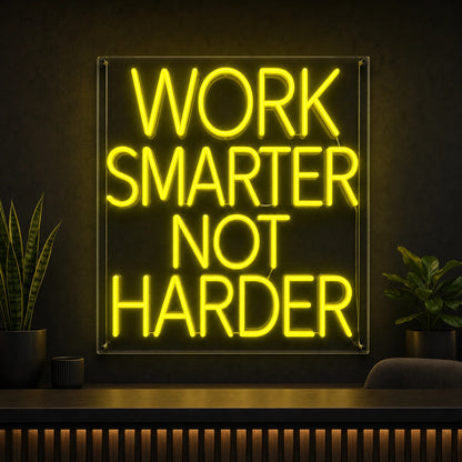 Work Smarter Not Harder LED Neon Sign high-converting product image
