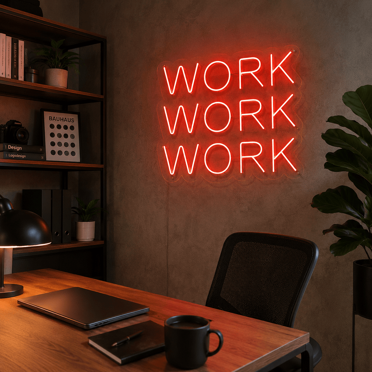 Work Work Work LED Neon Sign - Shineneon