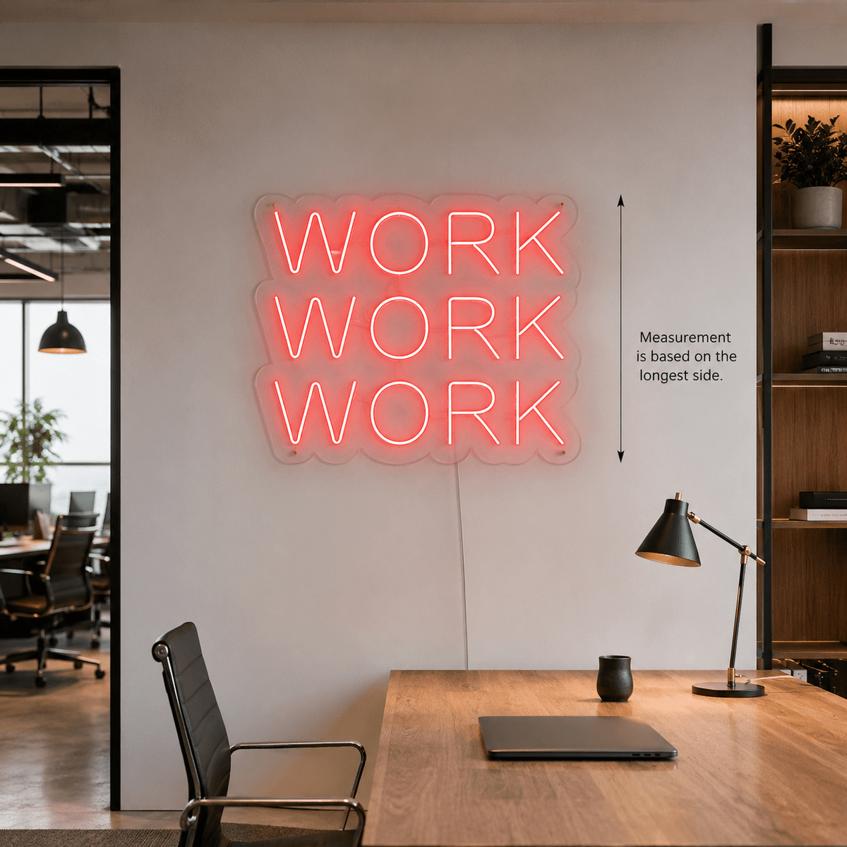 Work Work Work LED Neon Sign - Shineneon