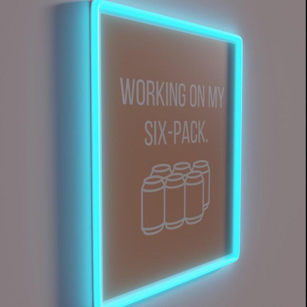 Working On My Six Pack Rgb Led Neon Sign - Shineneon