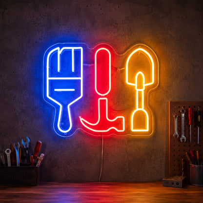 Workshop Tool Trio Neon Sign LED Neon Sign high-converting product image