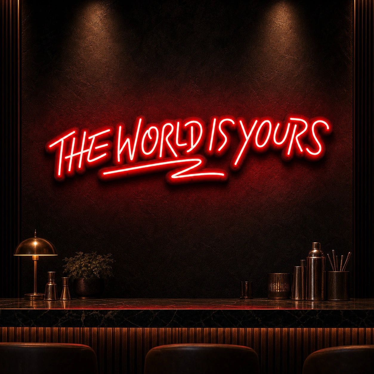 World Is Yours LED Neon Sign high-converting product image