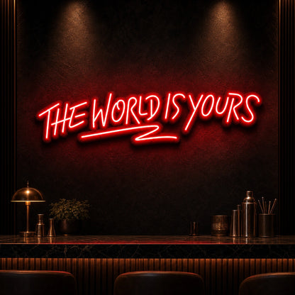 World Is Yours LED Neon Sign high-converting product image