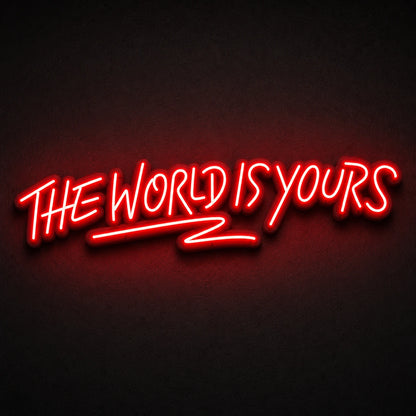 World Is Yours LED Neon Sign main product image