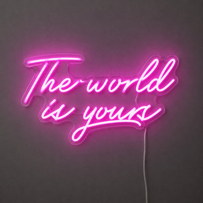 World Is Yours Neon Sign LED Neon Sign main product image
