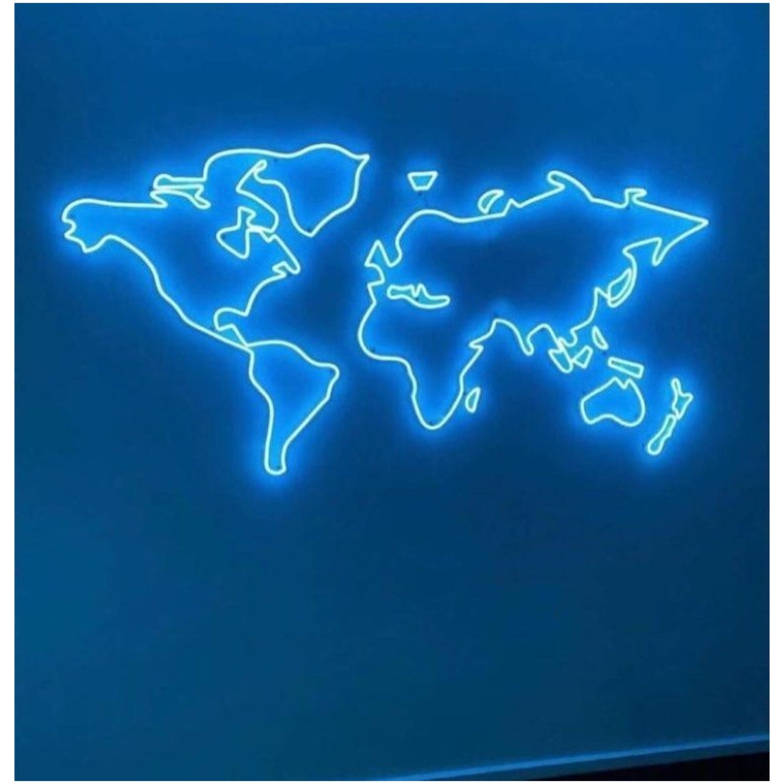 World Map Led Sign Business Neon Signs