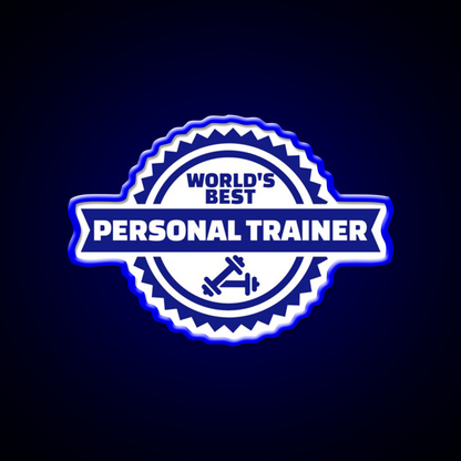 World S Best Personal Trainer Gym Fitness Led Neon Sign Rgb Color