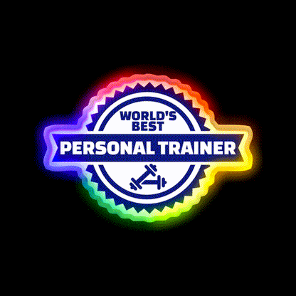 World S Best Personal Trainer Gym Fitness Led Neon Sign Rgb Color