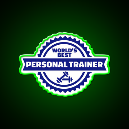 World S Best Personal Trainer Gym Fitness Led Neon Sign Rgb Color - LED neon sign view 8