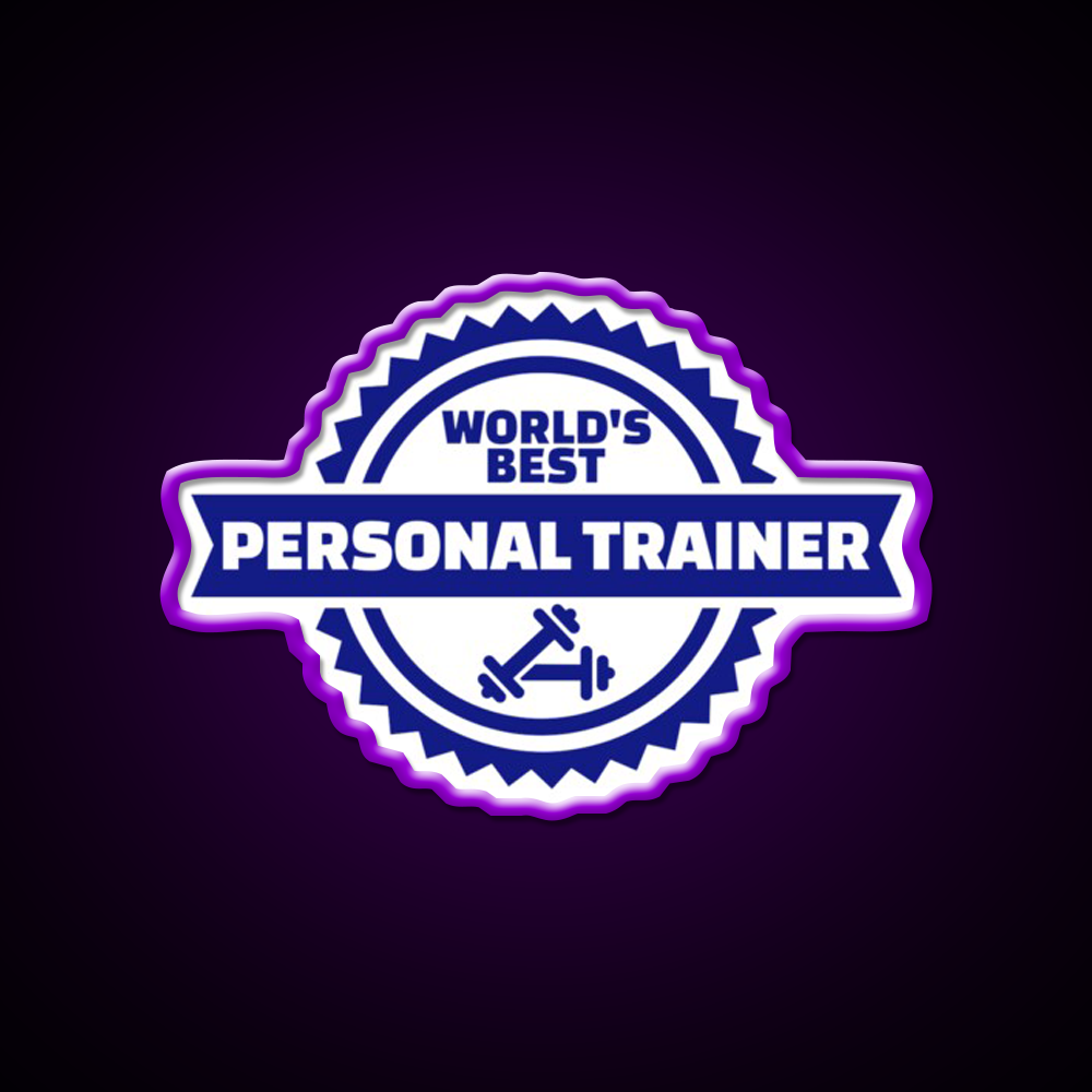 World S Best Personal Trainer Gym Fitness Led Neon Sign Rgb Color - LED neon sign view 9