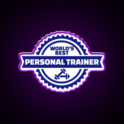 World S Best Personal Trainer Gym Fitness Led Neon Sign Rgb Color - LED neon sign view 9