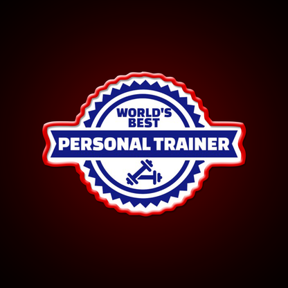 World S Best Personal Trainer Gym Fitness Led Neon Sign Rgb Color - LED neon sign view 10