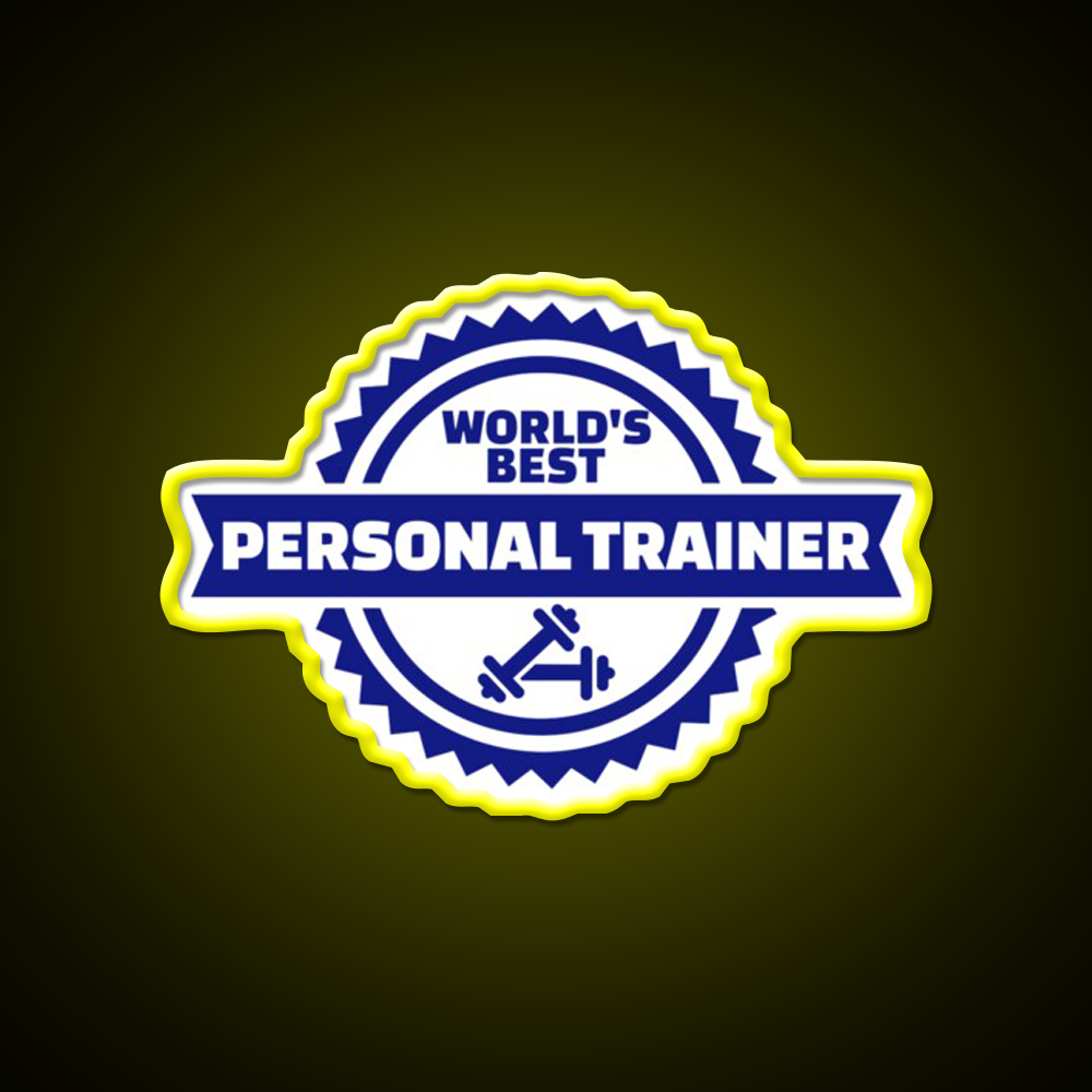 World S Best Personal Trainer Gym Fitness Led Neon Sign Rgb Color - LED neon sign view 7