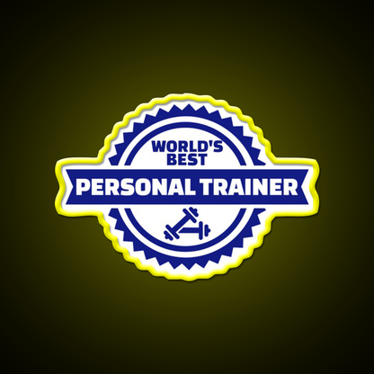 World S Best Personal Trainer Gym Fitness Led Neon Sign Rgb Color - LED neon sign view 7