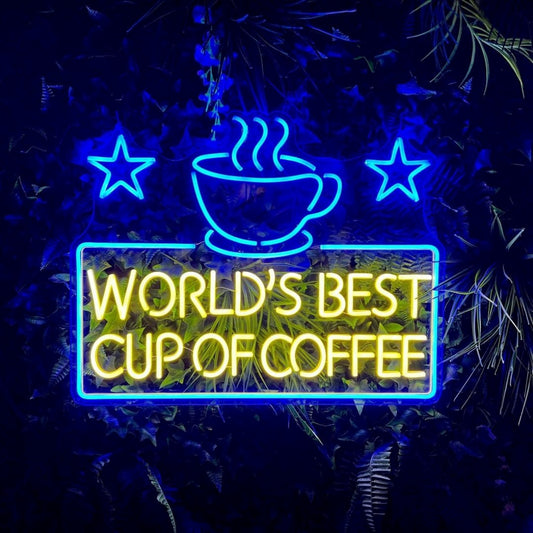 Worlds Best Coffee Neon Signs Neon Lights Led Neon Signs