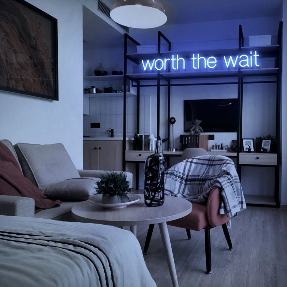 Worth The Wait Led Sign Business Neon Sign